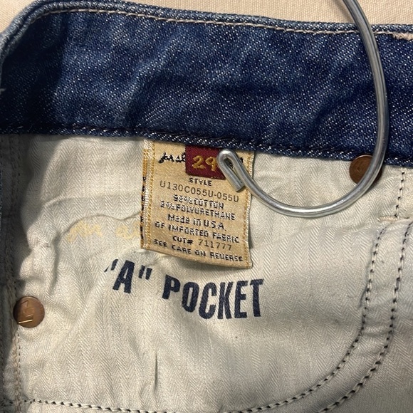 5 for $25 7 For‎ All Mankind "A" Pocket Flare Low Rise Jeans y2k Size 29 - Picture 8 of 14